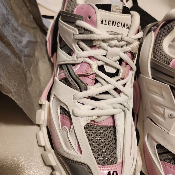 Balenciaga Unisex track  sneakers Wht Pink Gr EU40 New In box - Picture 6 of 15